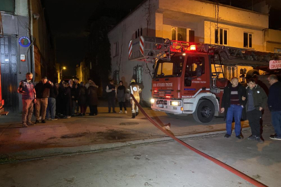 Bursa'da marangoz atölyesinde yangın