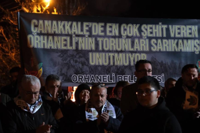 Çanakkale'de en çok şehit veren ilçe Orhaneli'nin torunları, Sarıkamış Şehitlerini andı