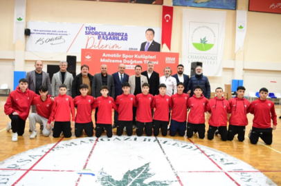 Osmangazi Belediyesi’nden amatör spor kulüplerine malzeme desteği
