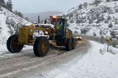 Büyükşehir'den karla mücadelede yoğun mesai