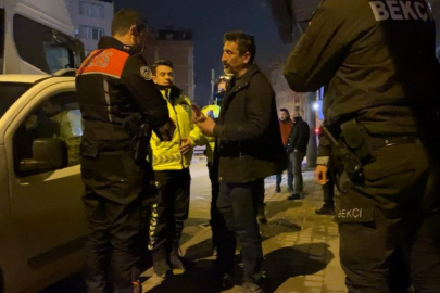 Bursa'da  polislerin alkollü sürücüyle imtihanı