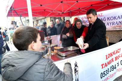 Başkan Aydın’dan lokma ikramı