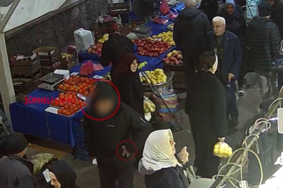 Bursa'da  kaşla göz arasında hırsızlık yaptı