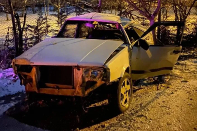 Bursa'da tarlaya uçan otomobil hurdaya döndü: 1 yaralı