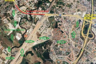 Bursa'da Geçit Köprüsü'nde trafik düzenlemesi