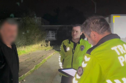 Bursa'da polisin tuvaleti gelen alkollü sürücüyle imtihanı