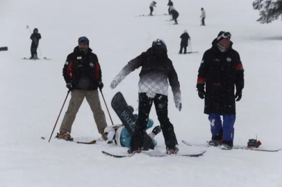 Uludağ'da pistler doldu taştı