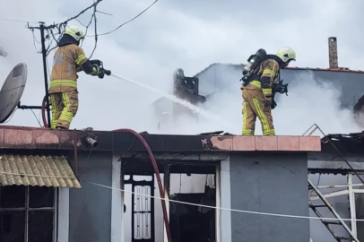 Bursa'da müstakil evde yangın paniği