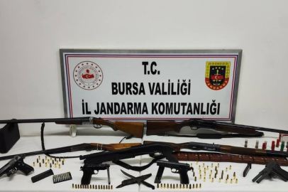 Bursa'da ruhsatsız silah operasyonu