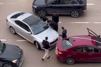 Bursa'da düğün konvoyunda gerginlik