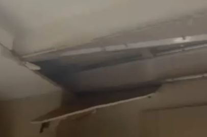 Bursa'da yeni yapılan binada mutfağın tavanı çöktü