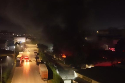 Bursa’da tekstil fabrikasında yangın