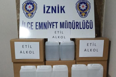 Bursa'da sahte alkol operasyonu: 135 litre etil alkol ele geçirildi