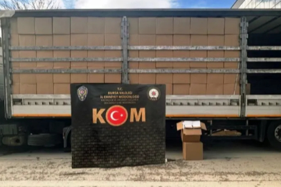 Bursa'da 10 milyon 510 bin adet kaçak makaron ele geçirildi