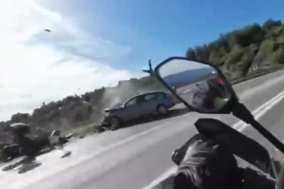 Bursa'da motosiklette ölüm böyle geldi...