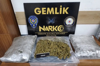 Bursa’da zehir tacirine büyük darbe: 3,7 kilo esrar ele geçirildi