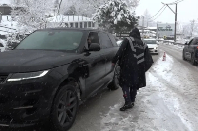 Uludağ'ın zirvesine jandarma engeli