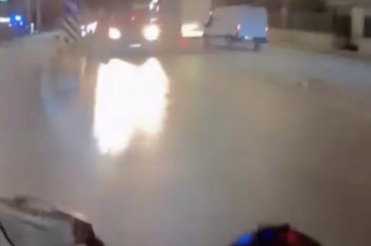 Bursa'da ters yönden gelen otomobil tehlike oluşturdu