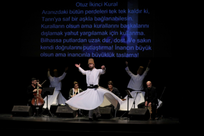 'Şems’in 40 Kuralı' Bursa'da ney tınısıyla hayat buldu