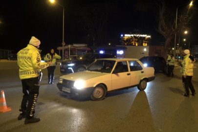 Bursa'da trafikte gece denetimi