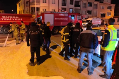 Bursa'da gazın kaynağını çakmakla kontrol etti