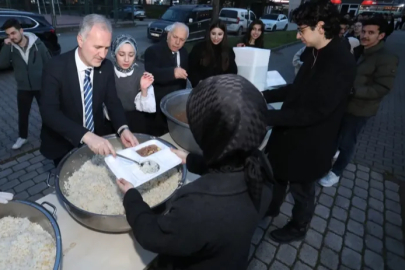 İnegöl'de 500 öğrenciyle iftar sofrası kuruldu