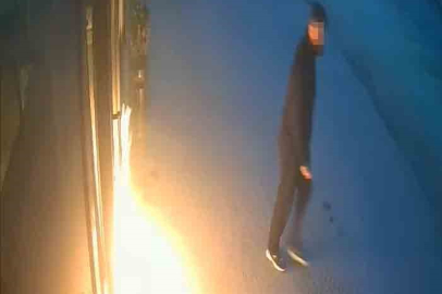 Bursa'da kundakçının güvenlik kamerası görüntüleri ortaya çıktı