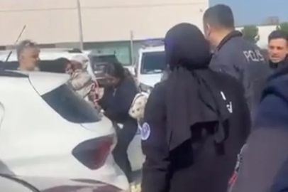 Bursa'da otoparkta panik dolu anlar