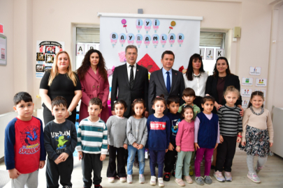 Başkan Aydın’dan çocuklara bayram ziyareti