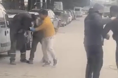 Bursa'da trafik adeta boks ringine döndü