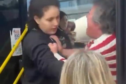 Bursa'da otobüste yer kavgası: Şoförün kolunu ısırdılar