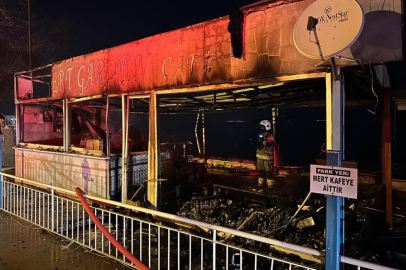 Kurşunlu Sahili'nde gece yarısı yangın paniği