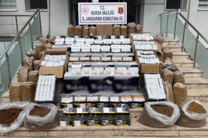 Bursa'da kaçak tütün operasyonu: 205 bin adet makaron ele geçirildi
