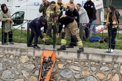 Bursa'da dereye düşen adamı ekipler kurtardı