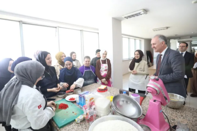 Başkan Taban’dan İNESMEK kursiyerlerine ziyaret