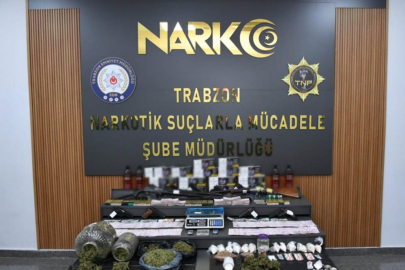 Trabzon merkezli 5 ilde dev narkotik operasyonu: 76 tutuklama