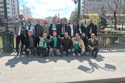 Bursaspor taraftarı, Eskişehir'i hareketlendirdi