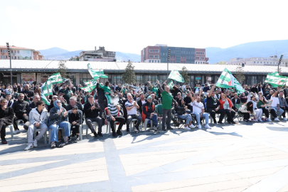 Osmangazi Meydanı’nda Bursaspor coşkusu zirve yaptı