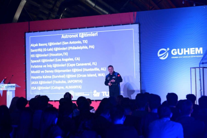 Türkiye’nin ilk astronotu Gezeravcı, GUHEM’de uzay yolculuğunu anlattı