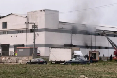 Bursa'da mobilya fabrikasında yangın paniği