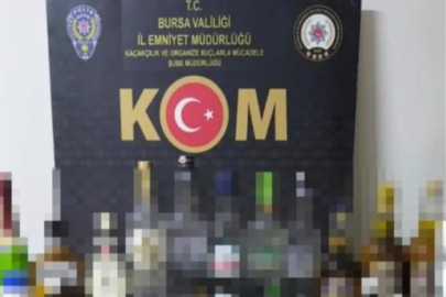 Bursa’da sahte içki operasyonu