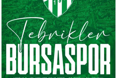 Cumhurbaşkanı Erdoğan’dan Bursaspor’a tebrik mesajı