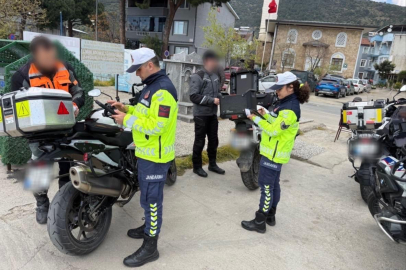 Bursa'da motosikletlilere sıkı kontrol