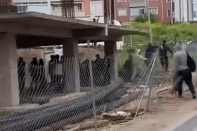 Bursa’da inşaat alanında sopalı kavga: İşçiler birbirine girdi