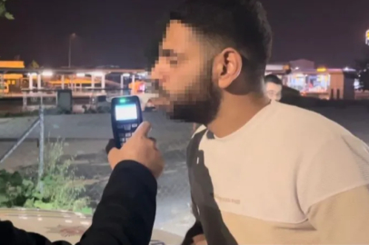 Bursa polisinin alkollü sürücüyle imtihanı