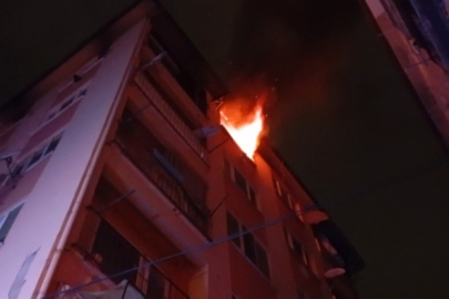 Bursa'da 6 katlı binada yangın paniği