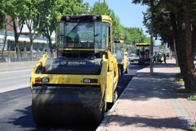 İstanbul Yolu'nda hummalı asfalt çalışması