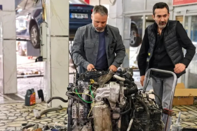 Bursa'da kamyonetin motorunda giden tamirci konuştu