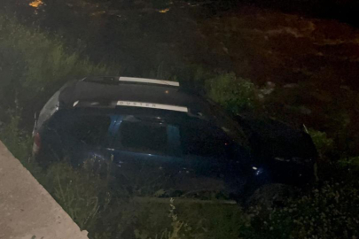 Bursa'da kontrolden çıkan araç dereye uçtu, kaza sonrası sürücü kaçtı