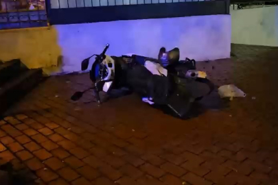 Bursa'da merdivenlerden uçan motosiklet sürücüsü yaralandı